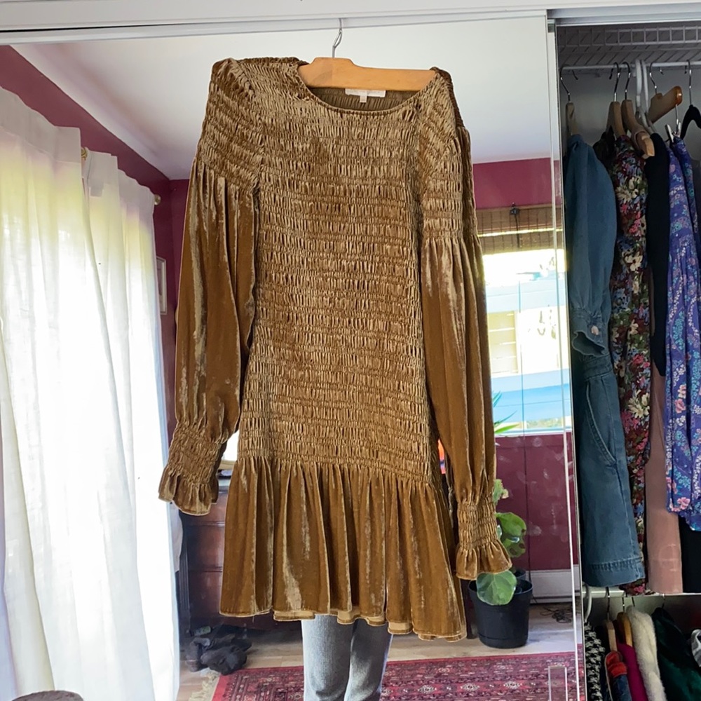 Love shack fancy velvet dress